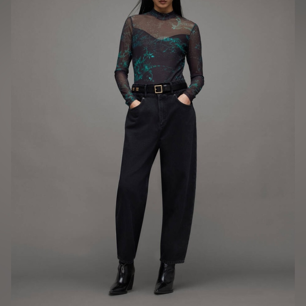 New with Tags! Elia Cosmic Printed Mesh Bodysuit